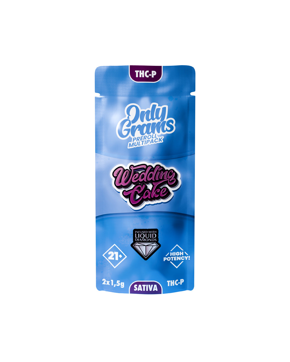 THC-P Preroll Double - Wedding Cake - 3,0g